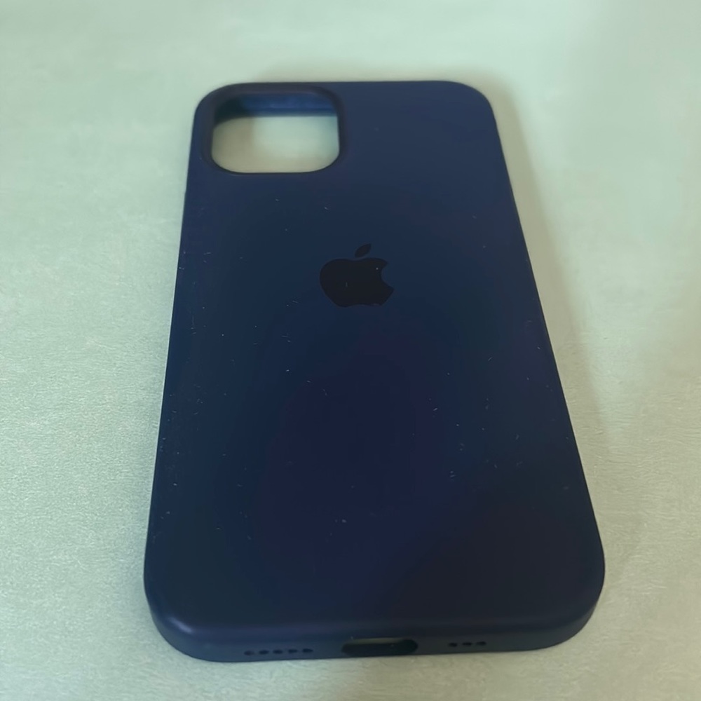 Apple iPhone 12 blue case with magnet inside